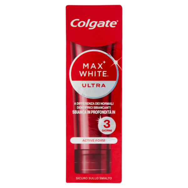 Colgate dentifricio sbiancante Max White Ultra Active Foam 50 ml
