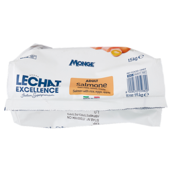 Le Chat Excellence Adult Salmone con riso, uova, mela 1,5 kg