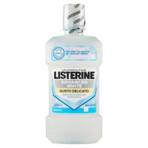 Listerine Advanced White Gusto Delicato Menta 500 Ml