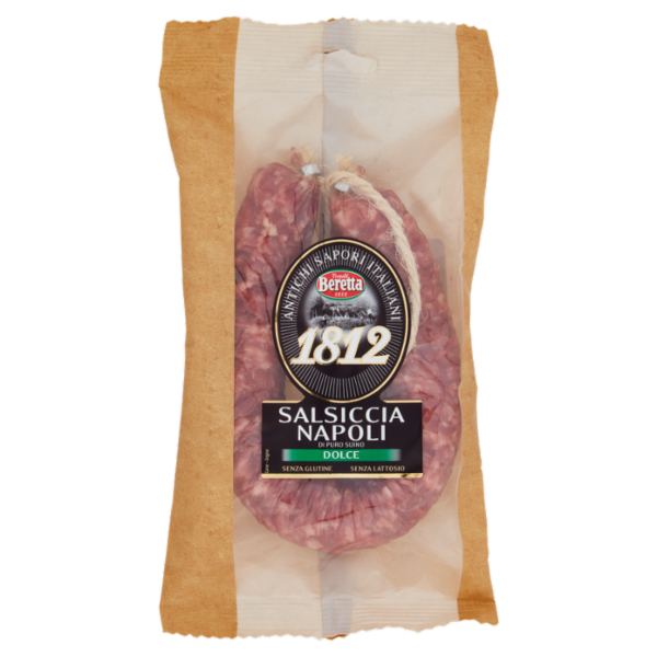 Fratelli Beretta Antichi Sapori Italiani Salsiccia Napoli di Puro Suino Dolce 250 g
