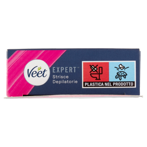 Veet Expert Strisce Viso Pelli Sensibili, 12 strisce