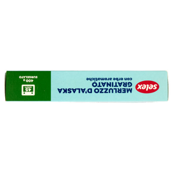 Selex Filetti di Merluzzo D'Alaska Gratinati con Erbe Aromatiche Surgelati 400 g