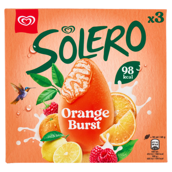 Algida Solero Orange Burst 3 Gelati 204 g