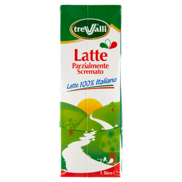 treValli Latte Parzialmente Scremato 1000 ml