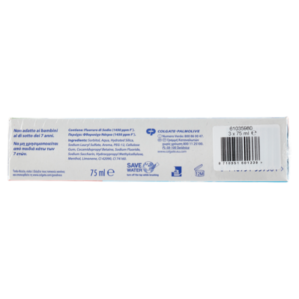 Colgate dentifricio Max Fresh Cristalli Rinfrescanti 3x75 ml