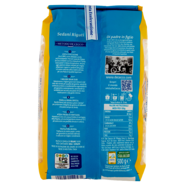 De Cecco Sedani Rigati n°57 500 g