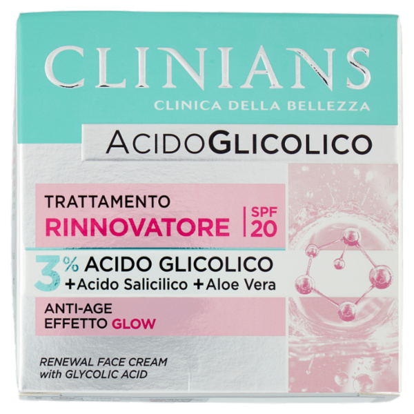 Clinians Acidoglicolico Trattamento Rinnovatore SPF 20 50 mL
