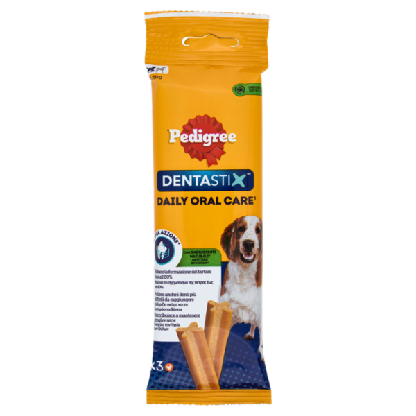 Pedigree Dentastix Snack per igiene orale Cane Medio 3 Pezzi 77 g