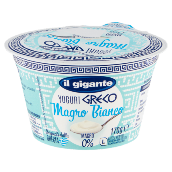 IL GIGANTE Yogurt Greco Magro Bianco 170 g