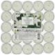 CANDELE PROFUMATE TEALIGHT CONFEZIONE DA 25 PEZZI FRAGRANZA GELSOMINO
