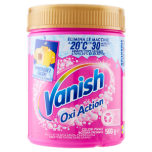 Vanish Oxi Action Multipower Polvere Rosa Smacchiatore Bucato 500 g