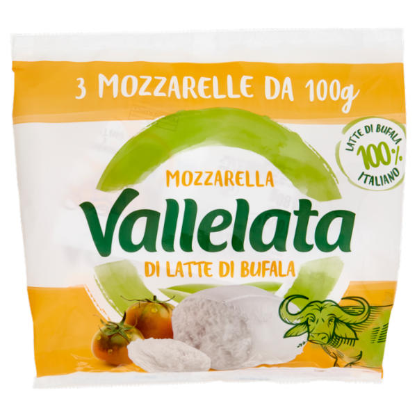 Vallelata Mozzarella di Latte di Bufala 3 x 100 g