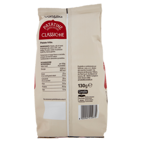 Consilia Optima Patatine Doppia Cottura Classiche 130 g