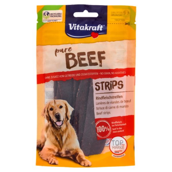 Vitakraft pure Beef Strips Strisce di carne di manzo 80 g