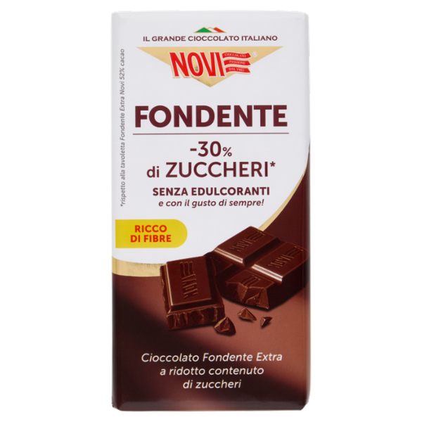Novi Fondente -30% di Zuccheri* 100 g