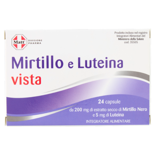 Matt Divisione Pharma Mirtillo e Luteina vista 24 capsule 9,1 g