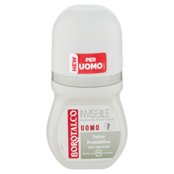 Borotalco Uomo Invisibile Profumo Muschiato Deo Roll On 50 ml
