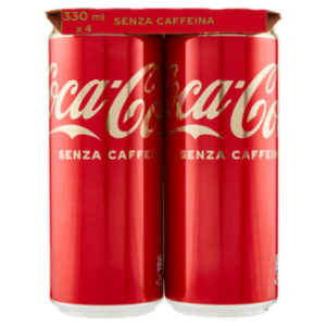 COCA-COLA Senza Caffeina Lattina 4 x 330 Ml