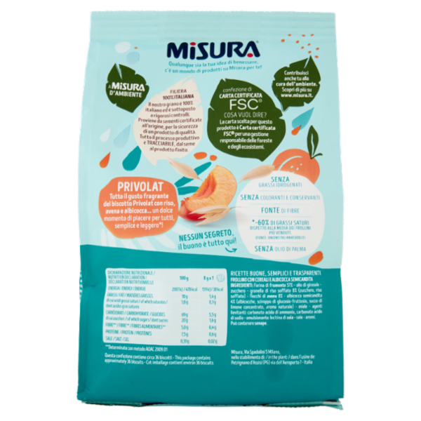 Misura Privolat Cereali e Frutta 290 g