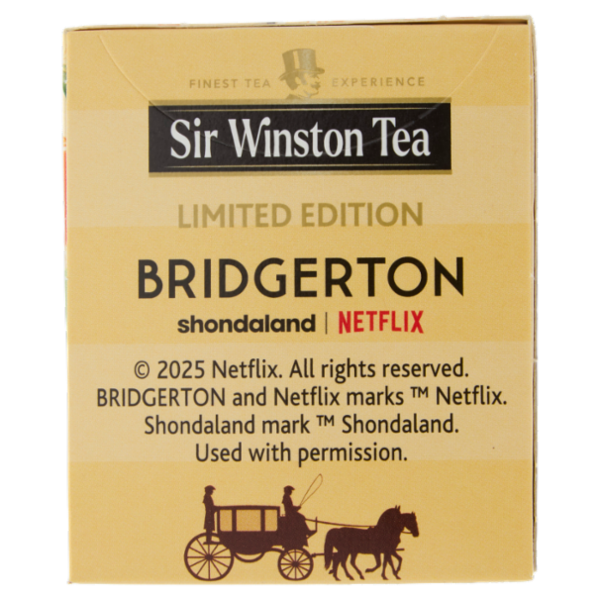 Sir Winston Tea Bridgerton Caramello e Panna Tè Nero Aromatizzato 20 x 1,75 g
