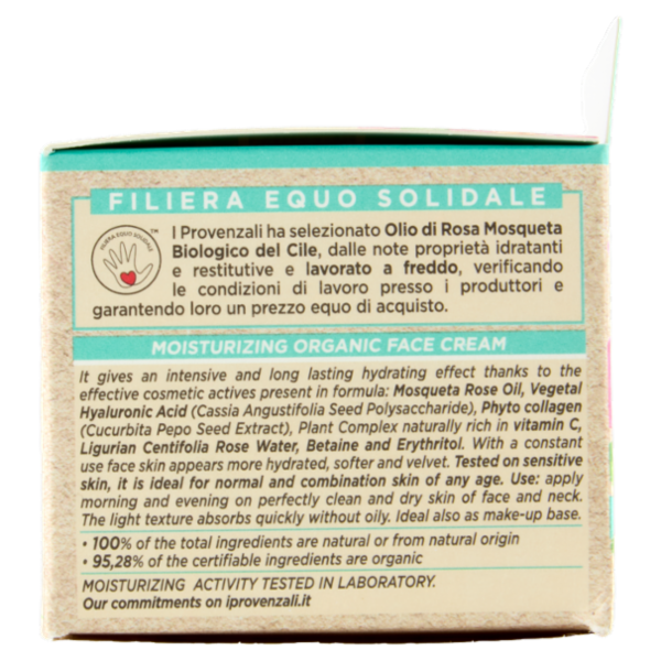 I Provenzali Bio Crema Viso Biologica Rosa Mosqueta 50 mL