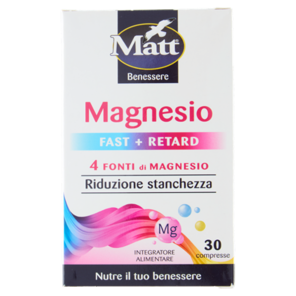 Matt Benessere Magnesio Fast + Retard 30 compresse 34,5 g