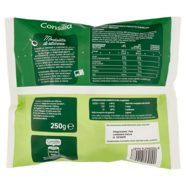 Consilia Misto Funghi Trifolati Surgelato 250 g