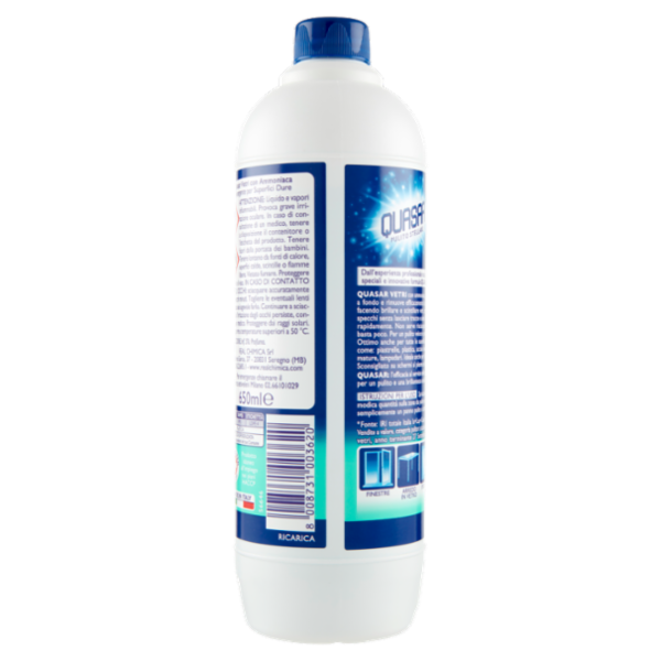 Quasar Vetri con Ammoniaca Ricarica 650 ml