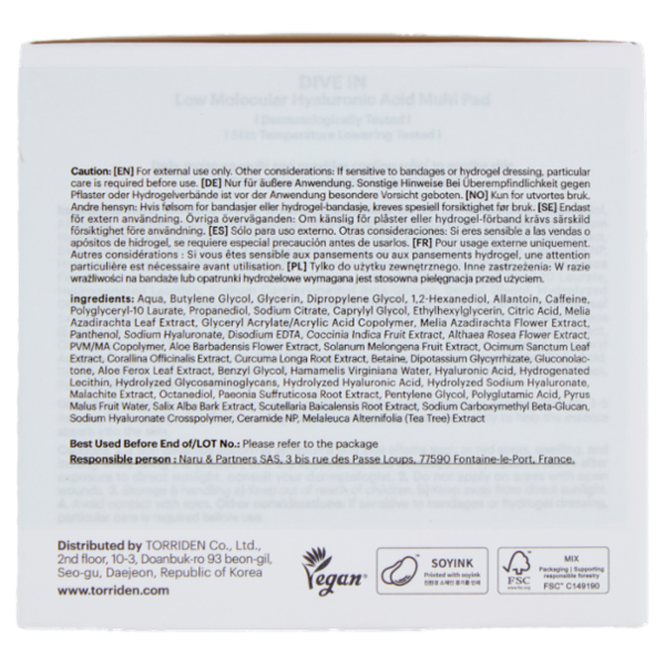 Torriden Dive in Multi Pad 160 ml