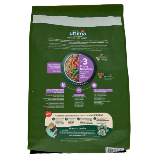 ultima Cat Sterilizzati Adulto 1-10 Anni con Salmone 2,5 kg