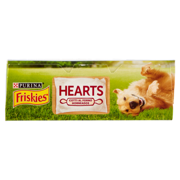PURINA FRISKIES Biscotti Hearts Snack cane aromatizzati con pollo e manzo scatola 350 g