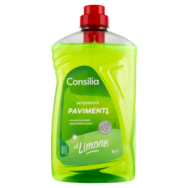 Consilia Detergente per Pavimenti Freschezza Limone 1 L