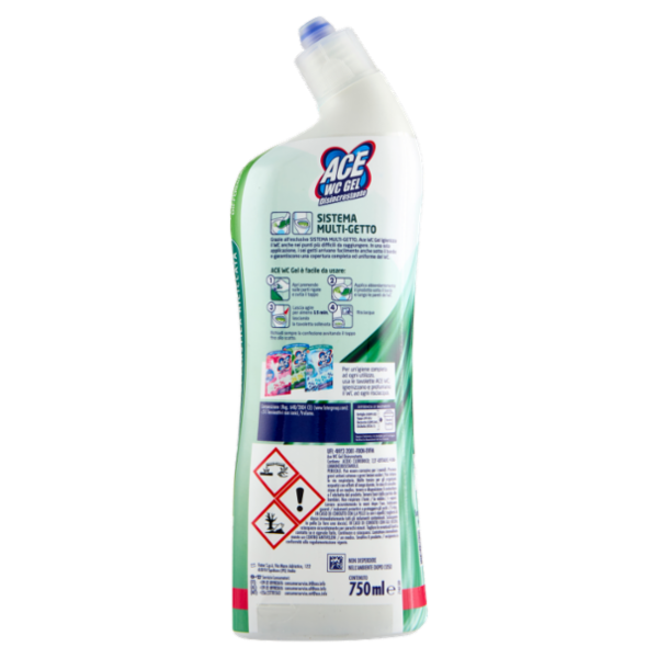 Ace Wc Gel Disincrostante Multi-Getto 750 ml