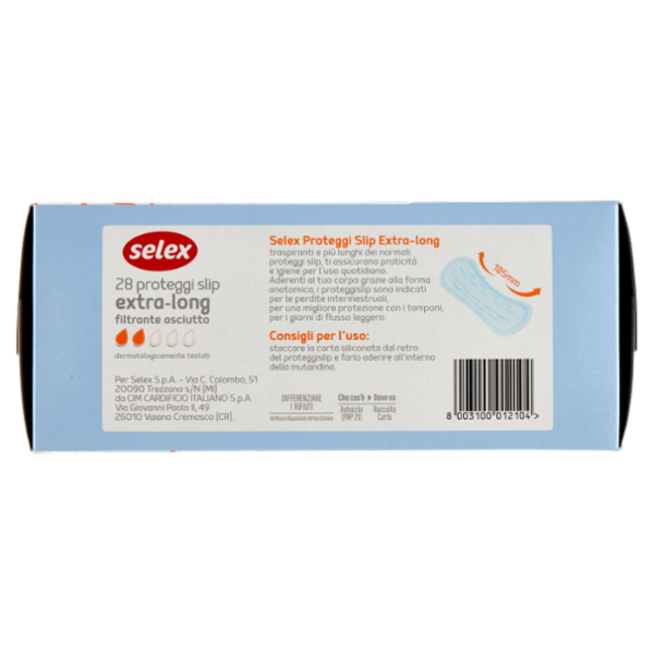 Selex Proteggi Slip Extra Long 28 pezzi