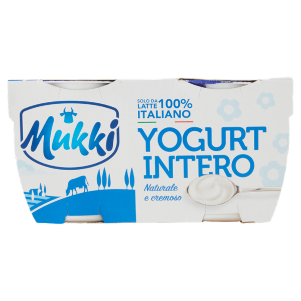 Mukki Yogurt Intero Naturale e cremoso 2 x 125 g