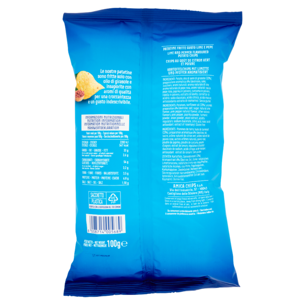 Amica Chips Patatina gusto Pepelime 100 g