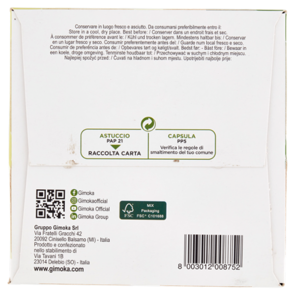 Gimoka Caffè al Ginseng Compatibile Nescafè* Dolce Gusto* 30 Capsule 216 g