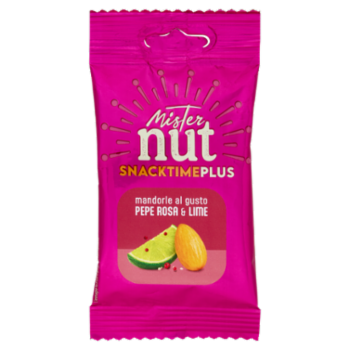 Mister Nut Snacktimeplus Mandorle Al Gusto Pepe Rosa & Lime 30 g