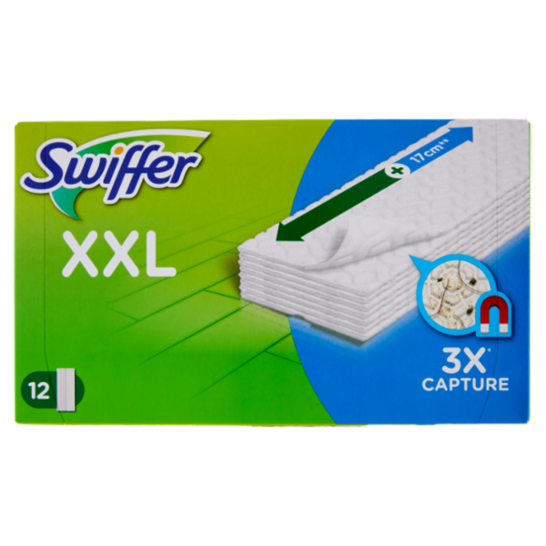 Swiffer XXL Panni Catturapolvere per Scopa Swiffer - Ricarica 12 Panni