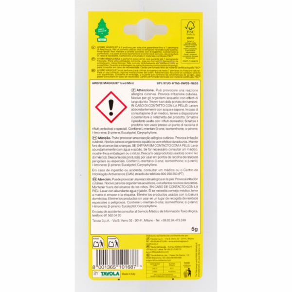 Arbre Magique Profumo per auto Ice Mint 5 g
