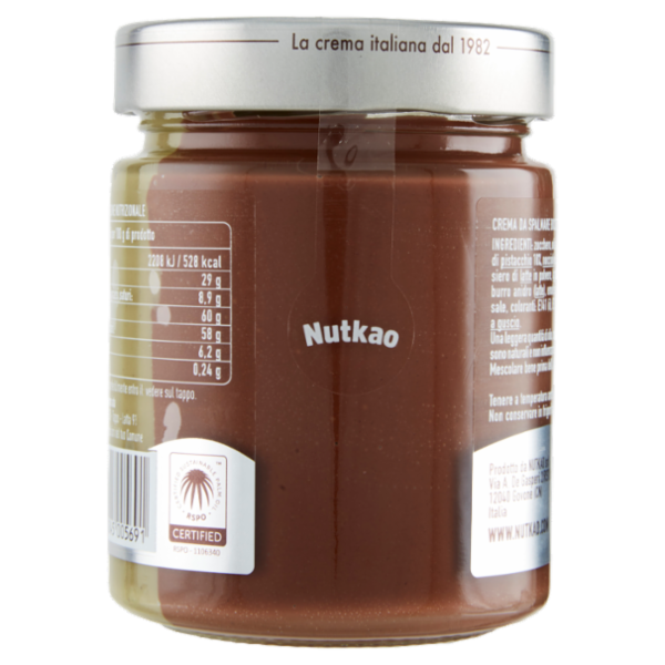 Nutkao Crema Bicolore con Cacao e Pistacchio 330 g