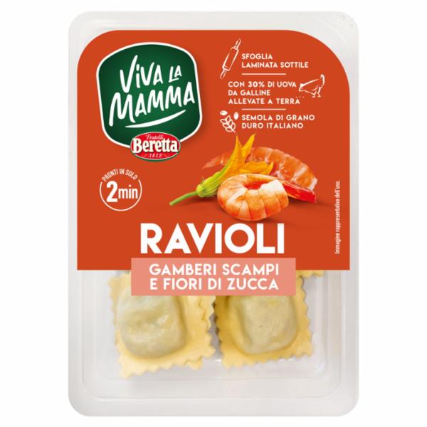 Viva la Mamma Ravioli Gamberi e Scampi 200g