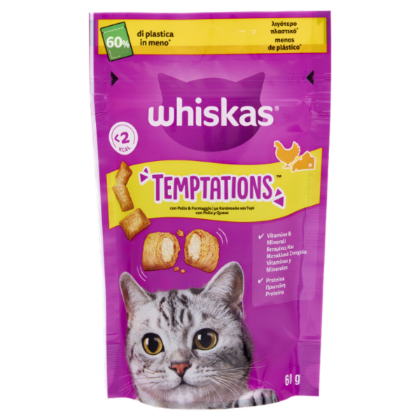 Whiskas Snack Gatto Temptations Pollo 60 g