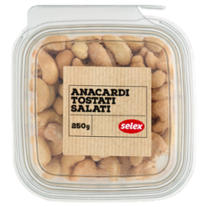 Selex Frutta Secca Anacardi Tostati Salati 250 g