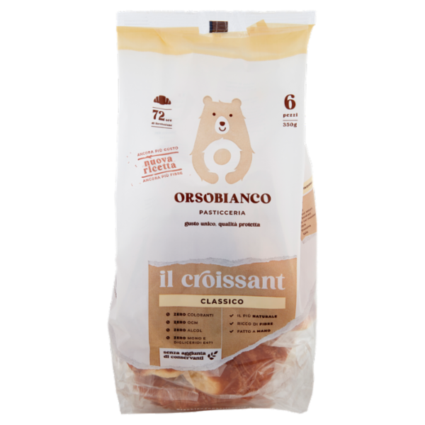 Orsobianco il croissant Classico 6 x 58 g