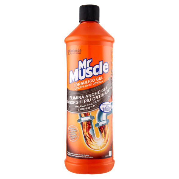 Mr Muscle Idraulico Gel, Disgorgante per tubi e Scarichi,1000 ml