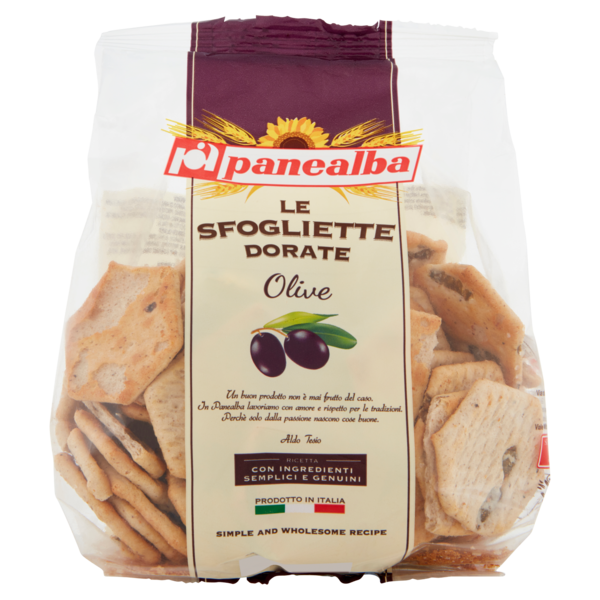 panealba le Sfogliette Dorate Olive 180 g