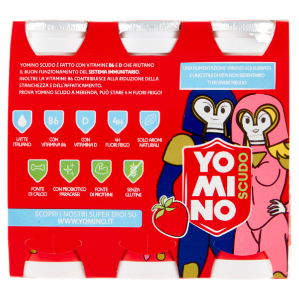 Yomino Scudo Fragola 6 x 90 g