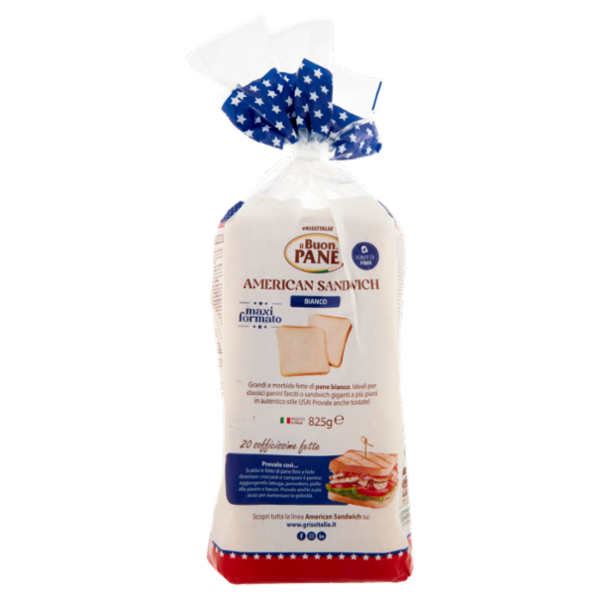 il Buon Pane American Sandwich Bianco 20 fette 825 g