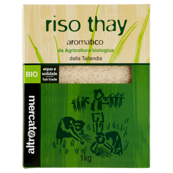 Altromercato Bio riso thay aromatico hom mali a chicco lungo 1 kg